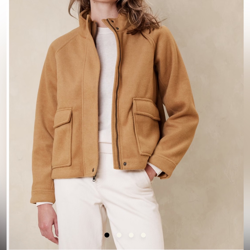 Banana Republic Camel Brushed Jacket, NWT Size XL